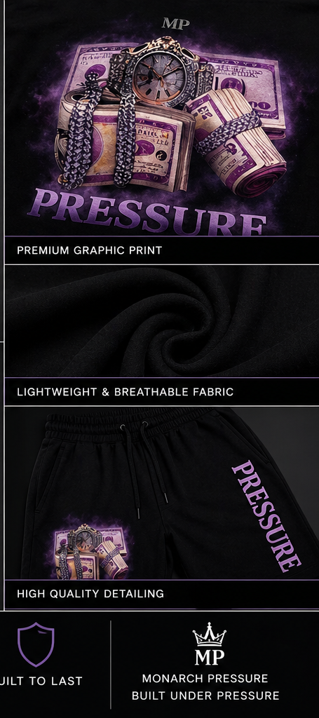 Monarch Pressure "Pressure" Luxury Short Set