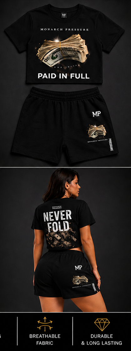 Monarch Pressure Women's "Paid In Full" Short Set