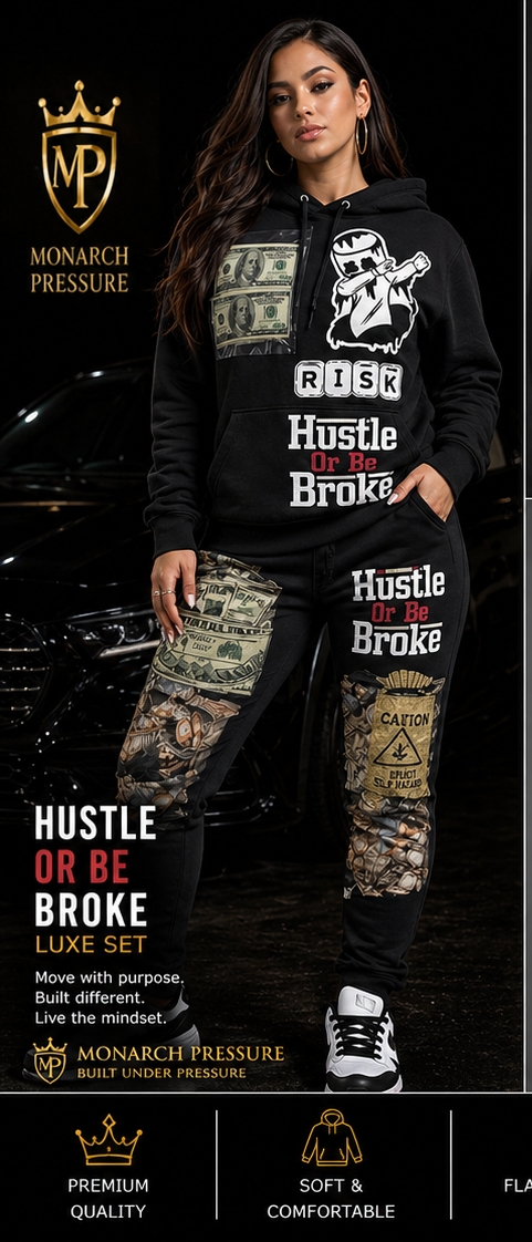 Monarch Pressure Women's "Hustle Or Be Broke" Luxe Set
