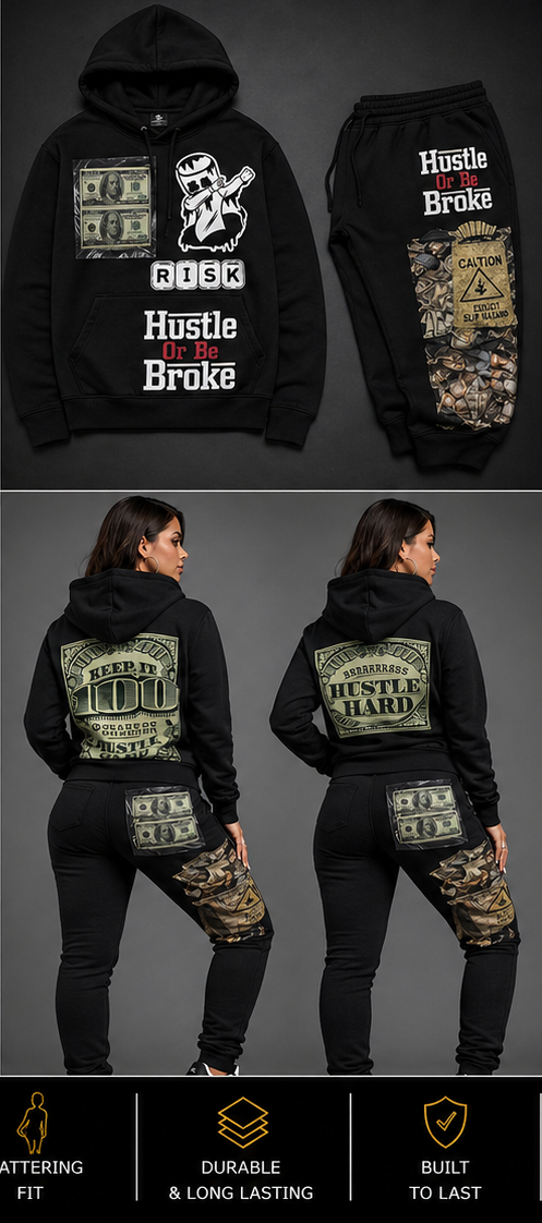 Monarch Pressure Women's "Hustle Or Be Broke" Luxe Set