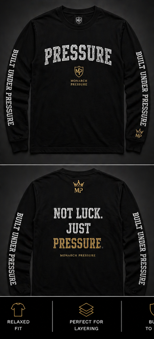 Monarch Pressure "Pressure" Long Sleeve Shirt